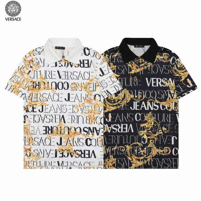 Picture of Versace Polo Shirt Short _SKUVersacem-3xlwyt0221016